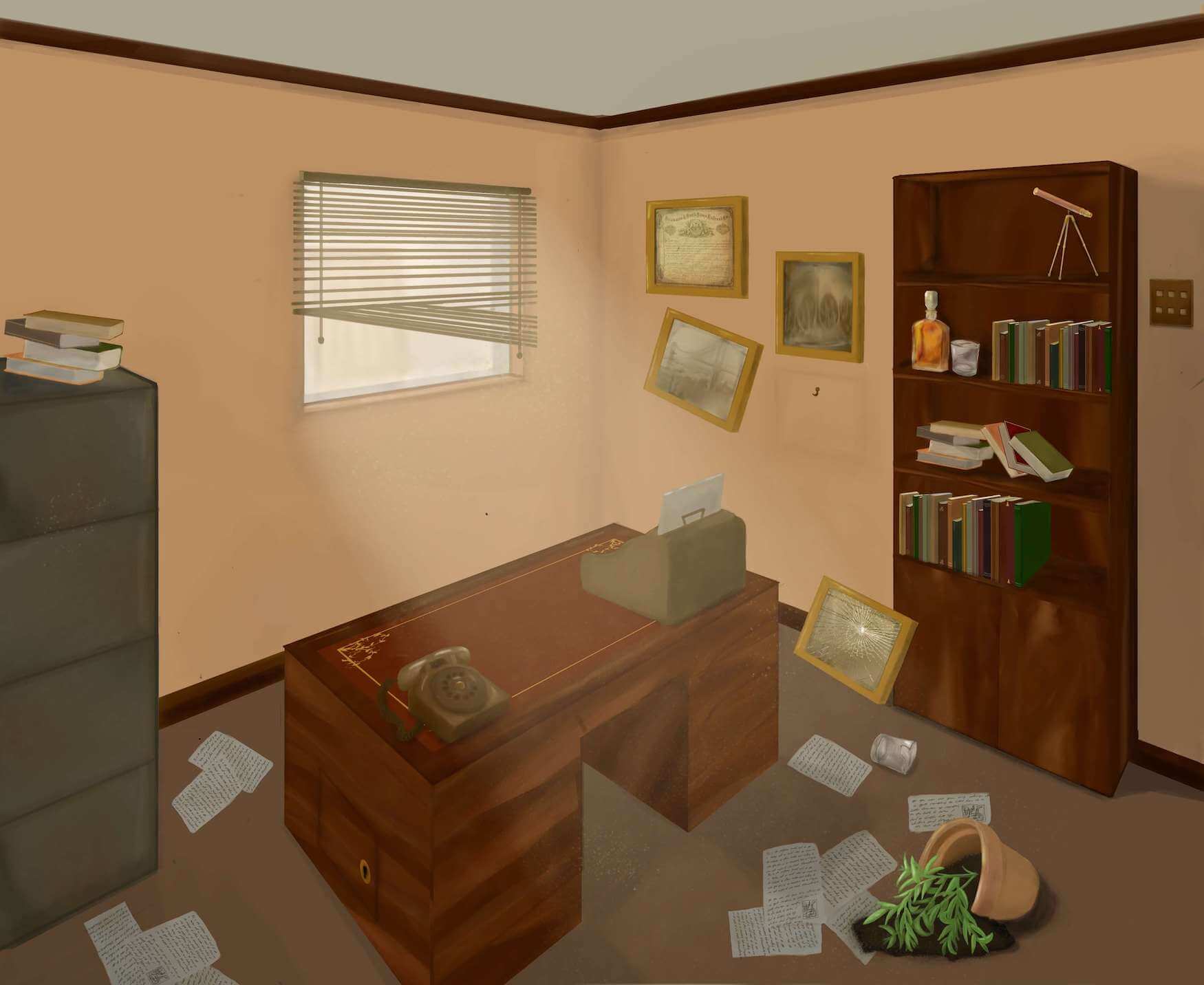the professor's office